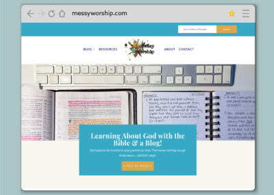 Blog Design for Messy Worship