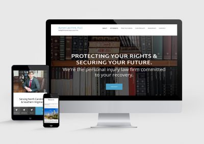 Web Design Mockup for Law Firm