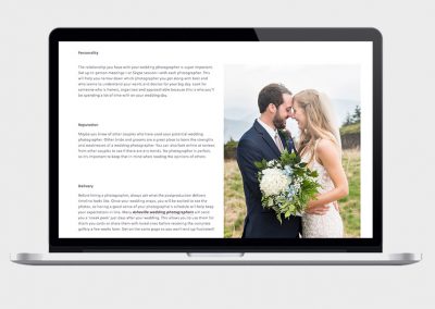 SEO Writing Project Wedding Site