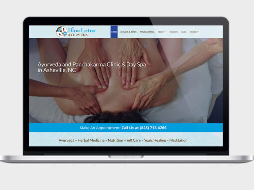 Web Design for Blue Lotus Ayurveda