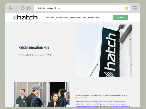 Web Design for HATCH Innovation Hub