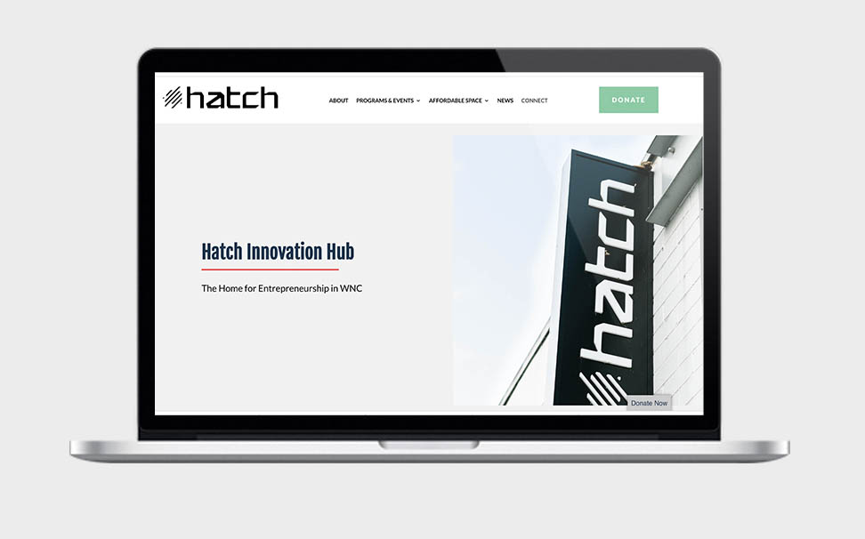 Hatch innovation hub Asheville web design