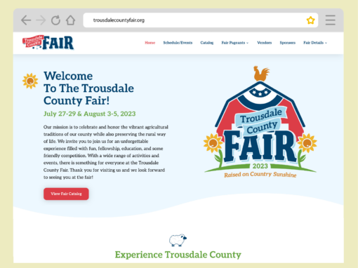 Web Design for Trousdale County Fair