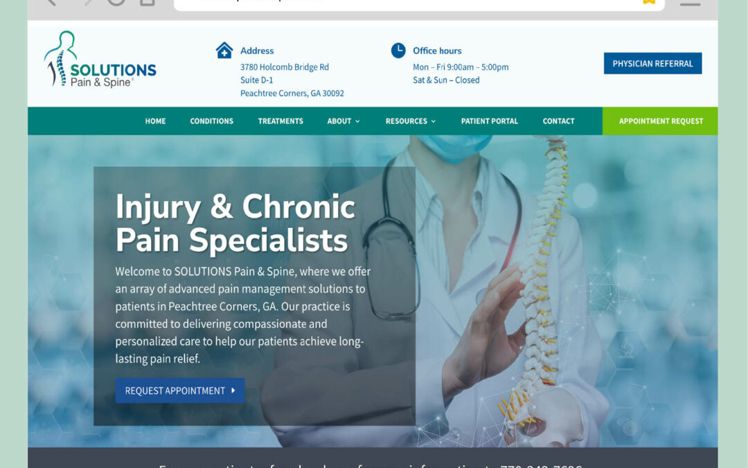 Web Design & SEO for SOLUTIONS Pain Clinic