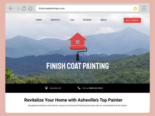 Web Design for Finish Coat Painting