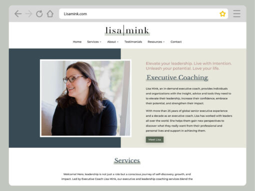 Web Design for Lisa Mink