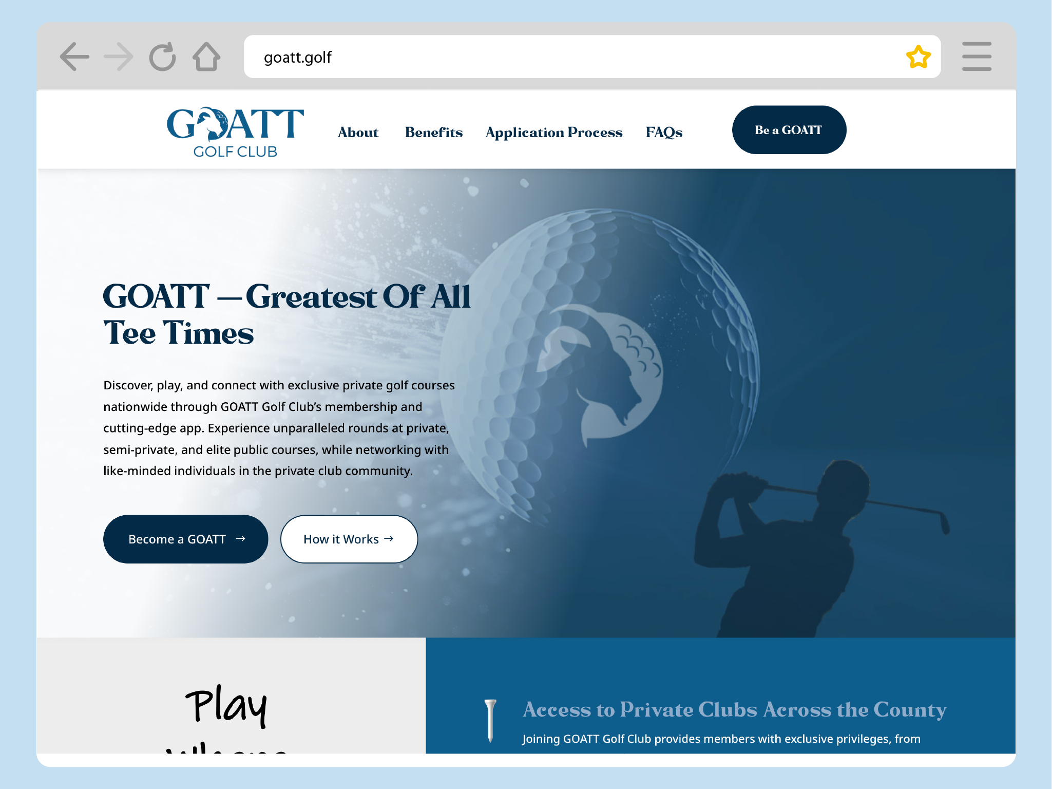 Goatt homepage